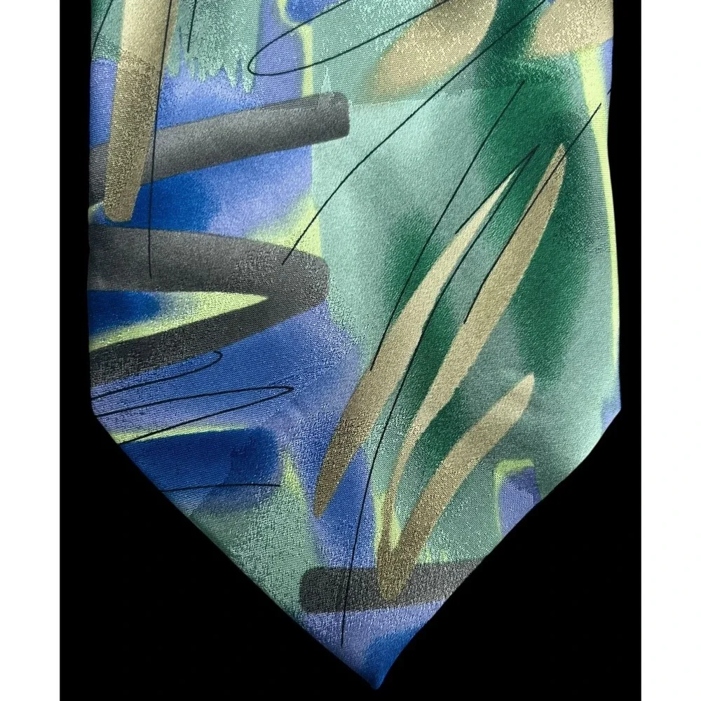 J. Garcia Absolam Bar Limited Edition Collection Forty Two 100% Silk Abstract